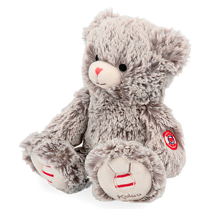 Плюшевая игрушка Kaloo "Медвежонок Prestige Maé", серия "Rouge Kaloo", серый, 24 см